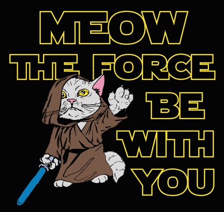(image for) Meow the Force T Shirt